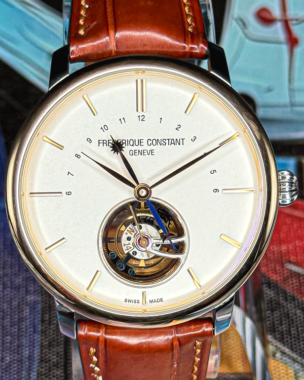 Frederique Constant Classics 43MM Silver Dial Leather Strap (FC-980V4SZ9)