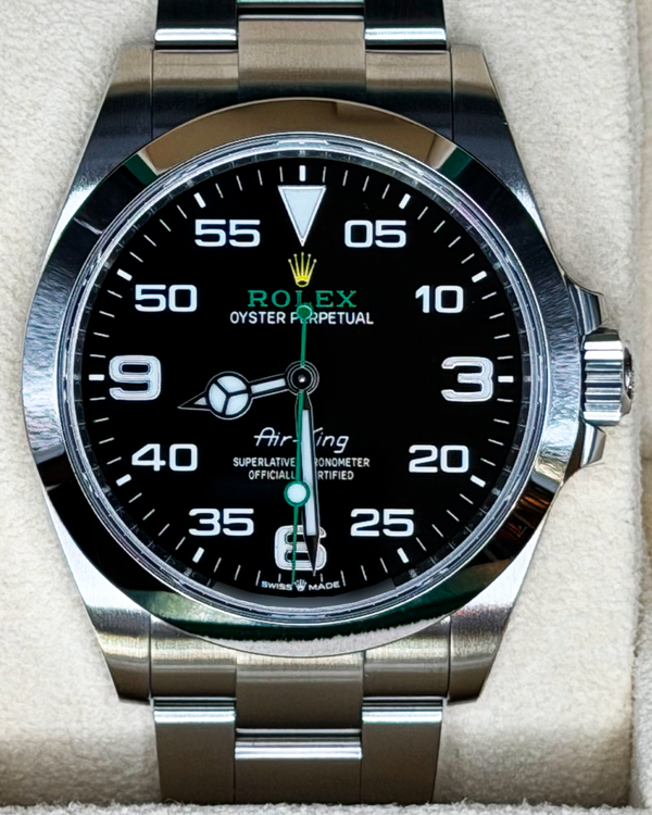 (WORKING) 2022 Rolex Air-King 40MM Black Dial Oyster Bracelet (126900)