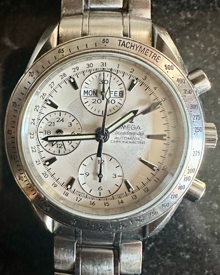 Omega Speedmaster Day-Date 40MM Silver Dial Steel Bracelet (3221.30.00)