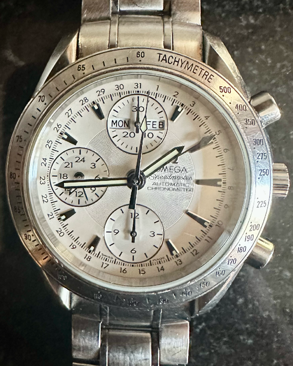 Omega Speedmaster Day-Date 40MM Silver Dial Steel Bracelet (3221.30.00)