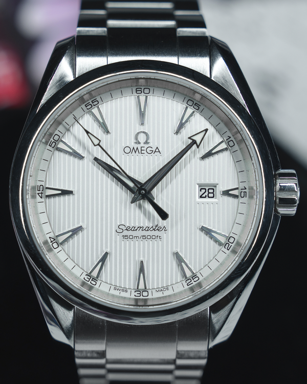 No Reserve - 2012 Omega Seamaster Aqua Terra 38.5MM Quartz Silver Dial Steel Bracelet (231.10.39.61.02.001)