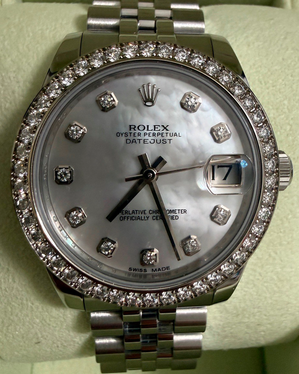 2011 Rolex Lady-Datejust 31MM Mother of Pearl Dial Super Jubilee Bracelet (178384)
