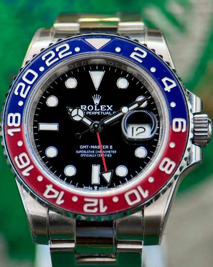2022 Rolex GMT-Master II "Pepsi" 40MM Black Dial Oyster Bracelet (126710BLRO)