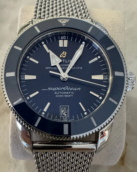 2024 Breitling Superocean Heritage II 42MM Blue Dial Steel Bracelet (AB2010161C1A1)