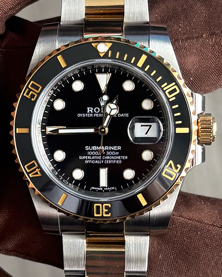 2018 Rolex Submariner Date 40MM Black Dial Two-Tone Oyster Bracelet (116613LN)