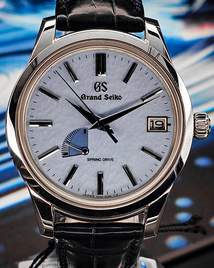 2026 Grand Seiko Elegance 40.2MM "Skyflake" Blue Dial Leather Strap (SBGA407G)