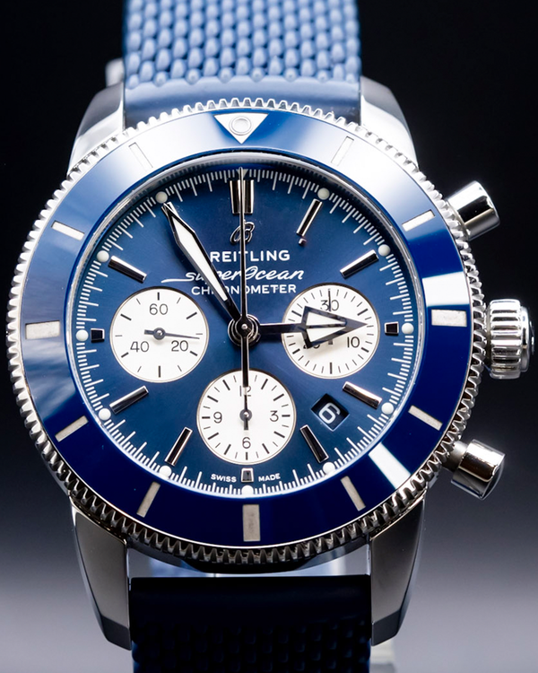 2020 Breitling Superocean Heritage B01 44MM Blue Dial Rubber Strap (AB0162)
