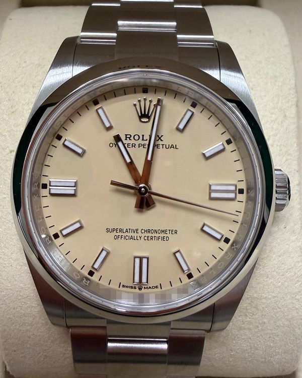 2025 Rolex Oyster Perpetual 36MM Beige Dial Oyster Bracelet (126000)