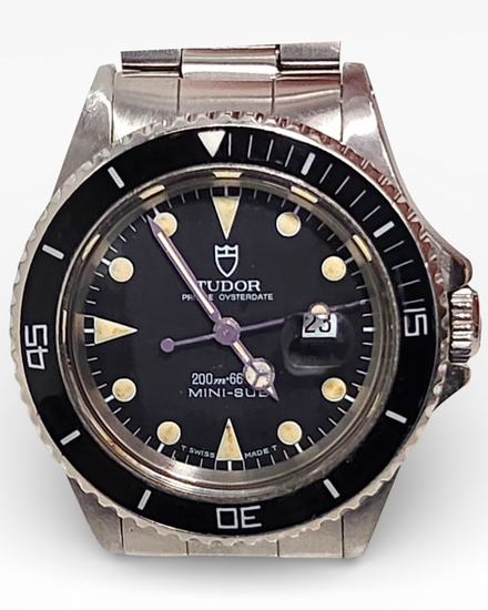Tudor Submariner "Mini Sub" 33MM Black Dial Steel Bracelet (73090)