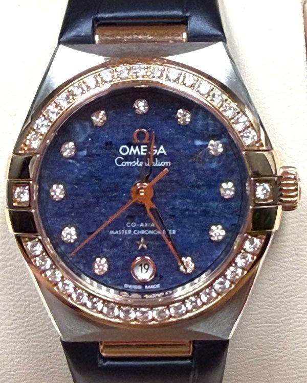 2025 Omega Constellation 29MM Aventurine Dial Leather Strap (131.28.29.20.99.003)