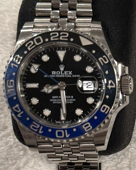 2022 Rolex GMT-Master II "Batgirl" 40MM Black Dial Jubilee Bracelet (126710BLNR)