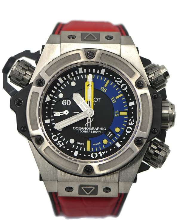 Hublot King Power Oceanographic 48MM Black Dial Rubber Strap (732.NX.1127.RX)