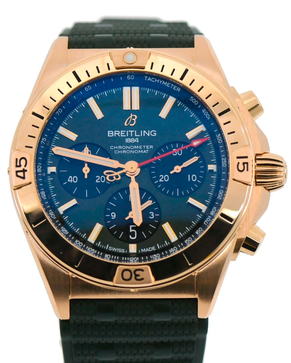 2025 Breitling Chronomat B01 42MM Green Dial Rubber Strap (RB0134)