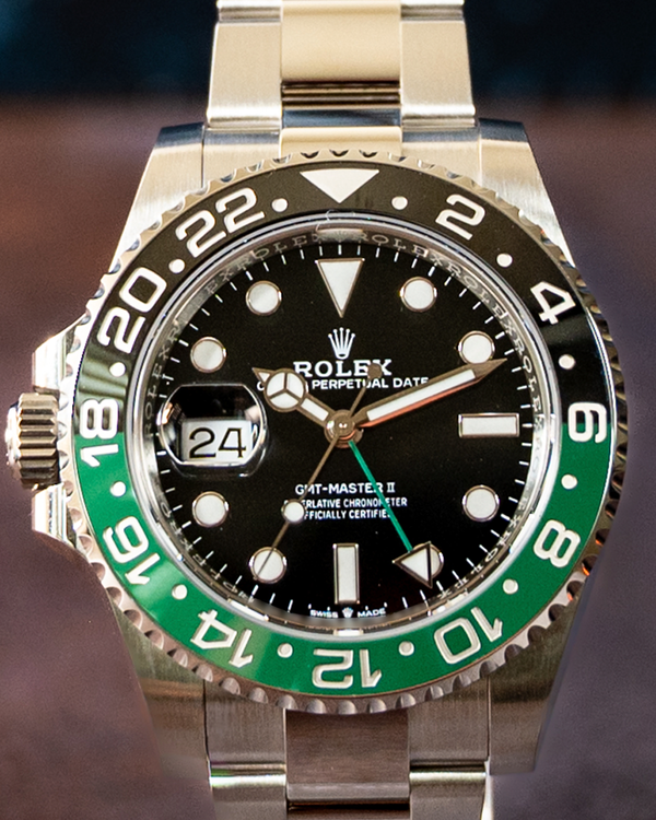 No Reserve - 2025 Rolex GMT-Master II "Sprite" 40MM Black Dial Jubilee Bracelet (126720VTNR)