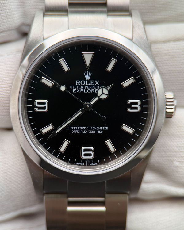 No Reserve - 2011 Rolex Explorer 36MM Black Dial Oyster Bracelet (114270)