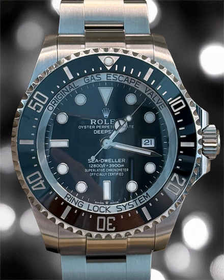 No Reserve - 2020 Rolex Sea-Dweller Deepsea 44MM Black Dial Oyster Bracelet (126660)
