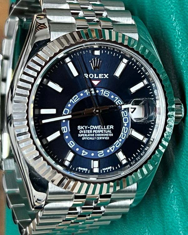 2019 Rolex Sky-Dweller 42MM Blue Dial Jubilee Bracelet (326934)
