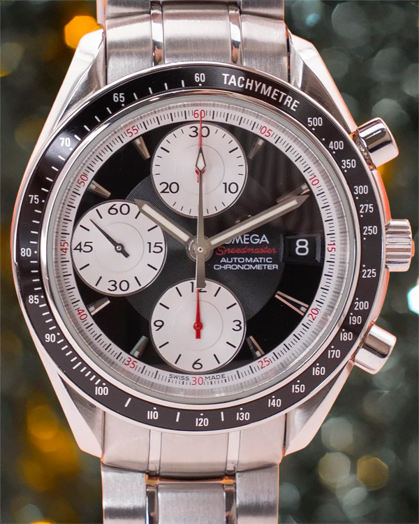 2014 Omega Speedmaster Date 40MM Black Dial Steel Bracelet (3210.51.00)