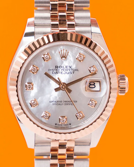 2025 Rolex Lady-Datejust 28MM Mother of Pearl Dial Two-Tone Jubilee Bracelet (279171)