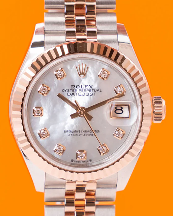 2025 Rolex Lady-Datejust 28MM Mother of Pearl Dial Two-Tone Jubilee Bracelet (279171)