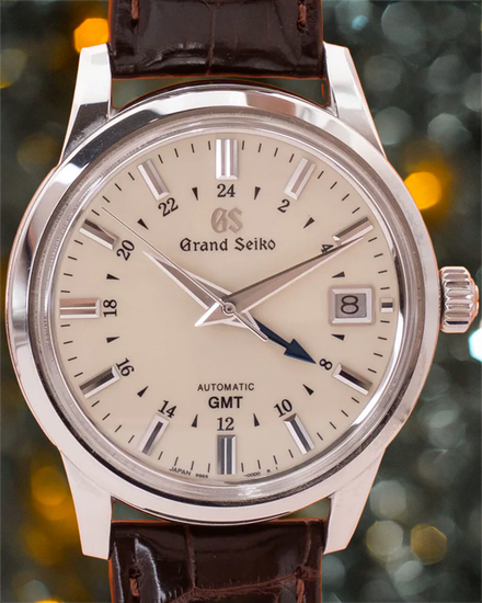 2023 Grand Seiko Elegance Collection 39.5MM Ivory Dial Leather Strap (SBGM221)