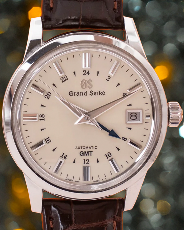 2023 Grand Seiko Elegance 39.5MM Ivory Dial Leather Strap (SBGM221)