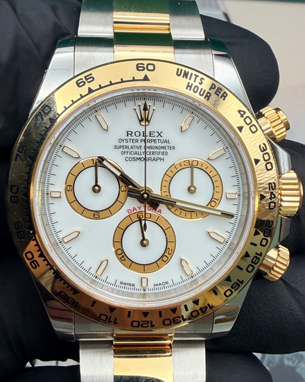 2026 Rolex Cosmograph Daytona 40MM White Dial Two-Tone Oyster Bracelet (126503)
