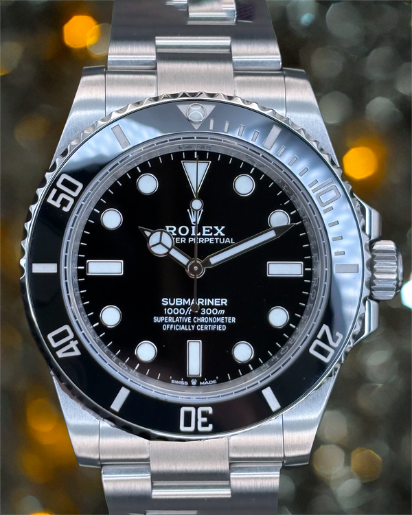 2022 Rolex Submariner No-Date 41MM Black Dial Oyster Bracelet (124060)