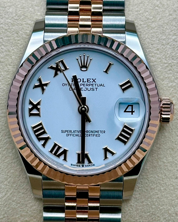 2025 Rolex Datejust 31MM White Dial Two-Tone Super Jubilee Bracelet (278271)