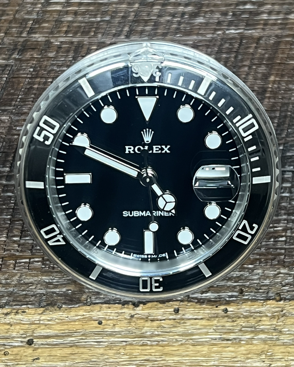 2025 Rolex Submariner Date Desk Clock 80MM Quartz Black Dial (909010LN)