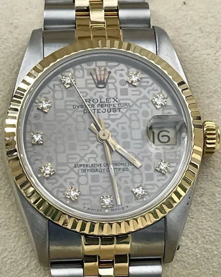 Rolex Datejust 31MM Silver "Jubilee" Dial Two-Tone Jubilee Bracelet (68273)