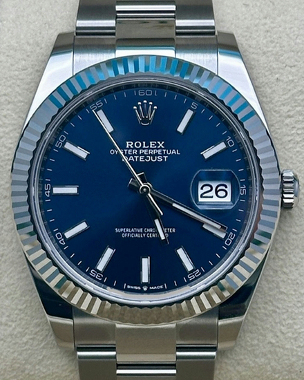 2023 Rolex Datejust 41MM Blue Dial Oyster Bracelet (126334)