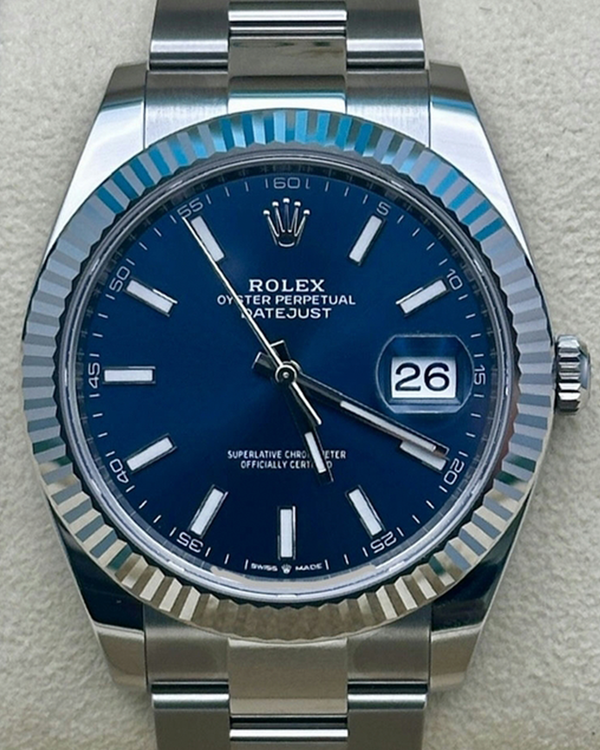 2023 Rolex Datejust 41MM Blue Dial Oyster Bracelet (126334)