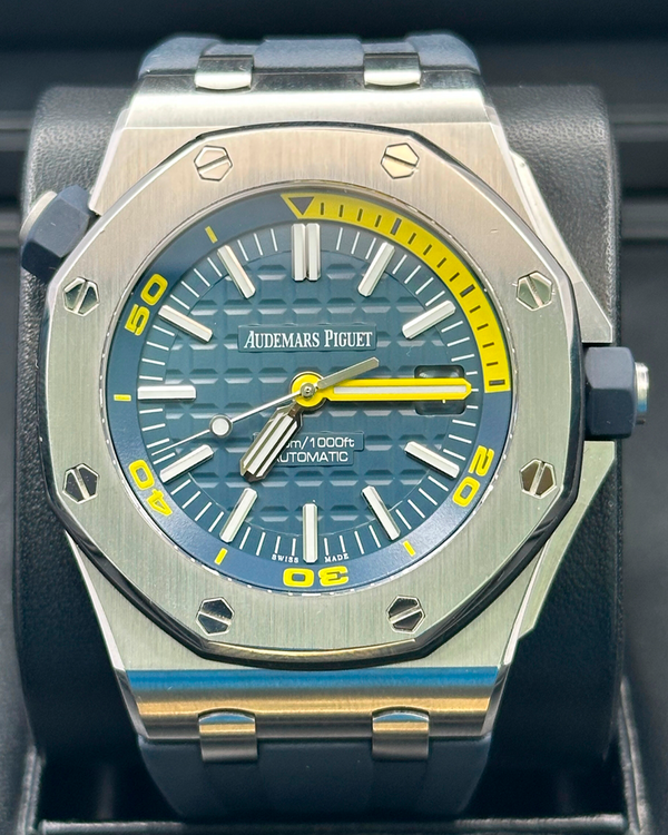 2018 Audemars Piguet Royal Oak Offshore Diver 42MM Blue Dial Rubber Strap (15710ST.OO.A027CA.01)