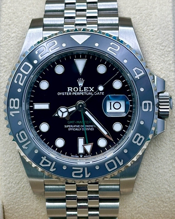 2026 Rolex GMT-Master II "Bruce Wayne" 40MM Black Dial Oyster Bracelet (126710GRNR)