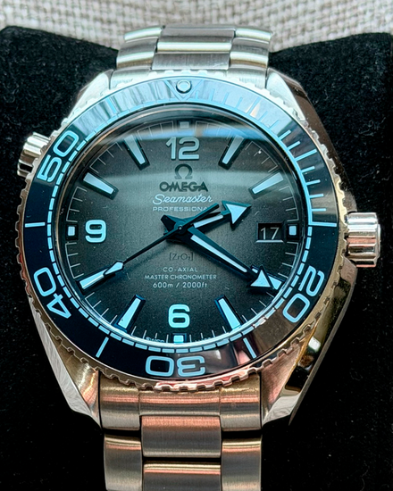 2025 Omega Seamaster Planet Ocean 600M "Summer Blue" 39.5MM Blue Dial Steel Bracelet (215.30.40.20.03.002)