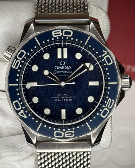 2025 Omega Seamaster Diver 300M "James Bond 60th Anniversary" 42MM Blue Dial Steel Bracelet (210.30.42.20.03.002)
