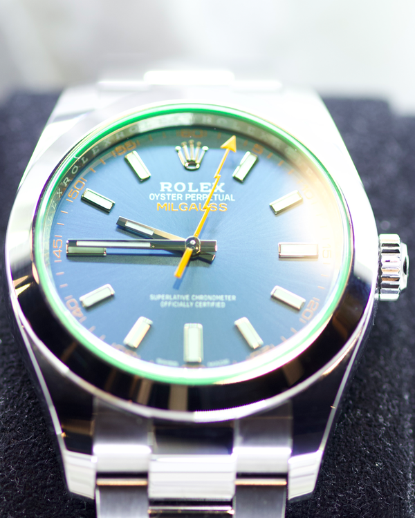 2021 Rolex Milgauss 40MM Blue Dial Oyster Bracelet (116400GV)