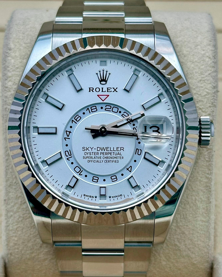 2024 Rolex Sky-Dweller 42MM White Dial Oyster Bracelet (336934)
