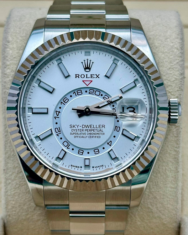 2024 Rolex Sky-Dweller 42MM White Dial Oyster Bracelet (336934)