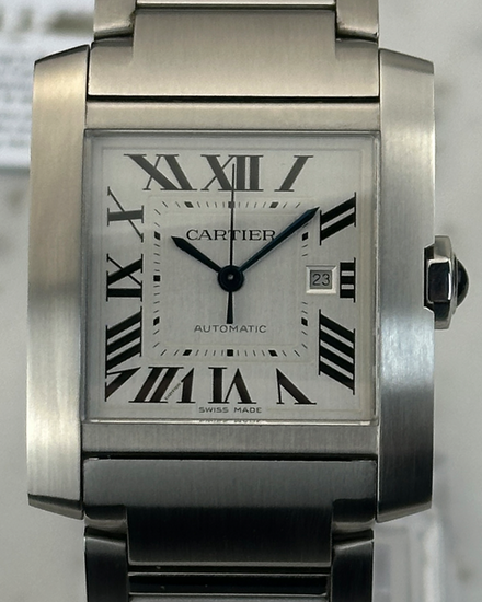 2023 Cartier Tank Française 30.5MM Silver Dial Steel Bracelet (WSTA0067)