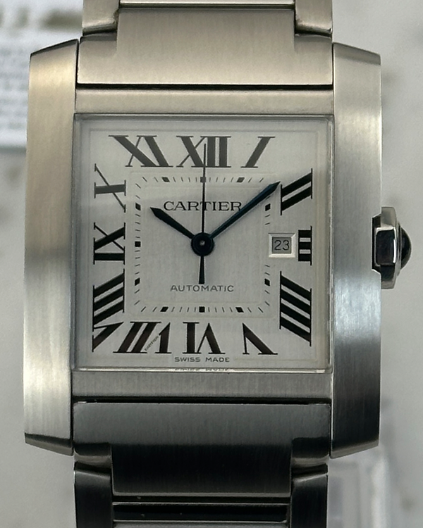 2023 Cartier Tank Française 30.5MM Silver Dial Steel Bracelet (WSTA0067)
