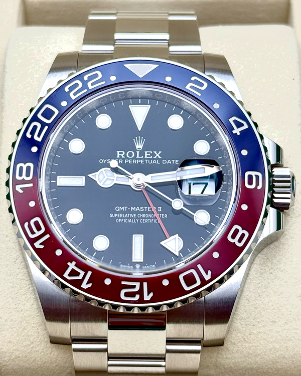 2025 Rolex GMT-Master II "Pepsi" 40MM Black Dial Oyster Bracelet (126710BLRO)