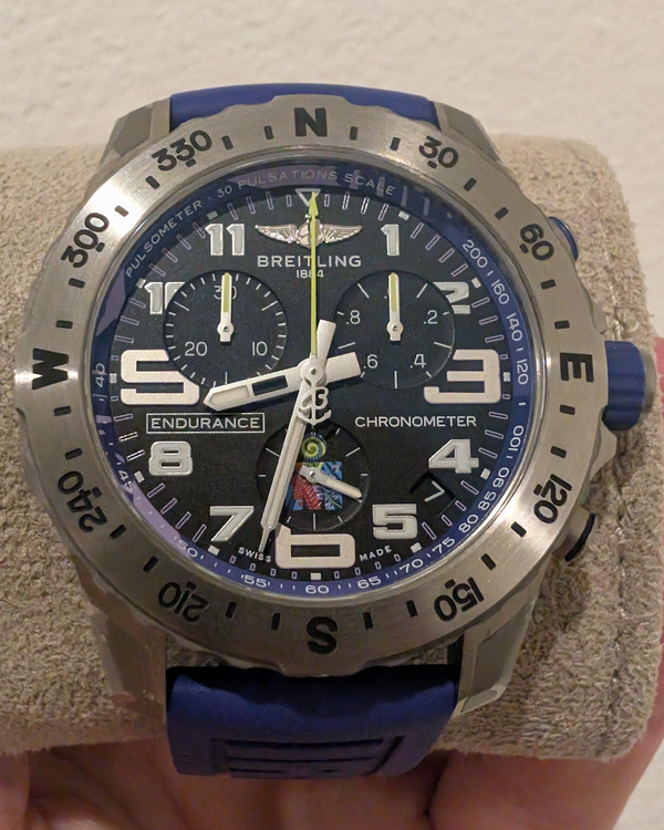 2025 Breitling Endurance Pro "Ironman World Championship 2024" L. E. 44MM Quartz Black Dial Rubber Strap (E823104A1M1S1)
