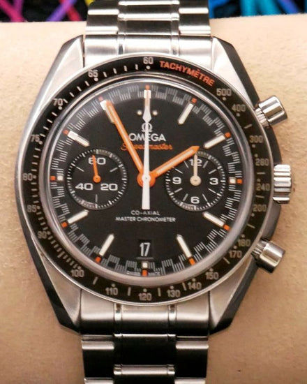 2022 Omega Speedmaster Racing 44.25MM Black Dial Steel Bracelet (329.30.44.51.01.002)