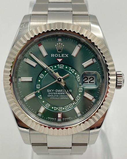 Rolex Sky-Dweller 42MM Green Dial Oyster Bracelet (336934)