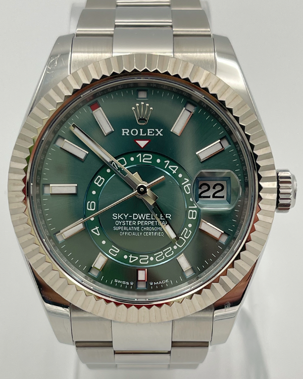 Rolex Sky-Dweller 42MM Green Dial Oyster Bracelet (336934)