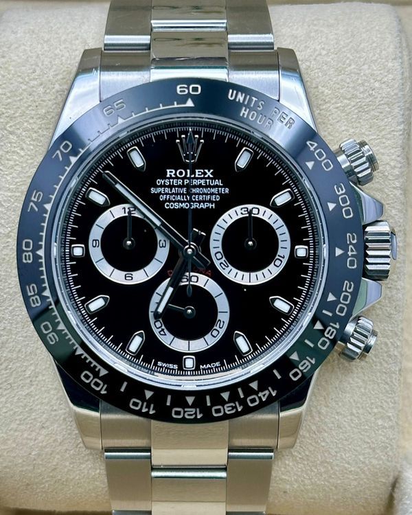 Rolex Cosmograph Daytona 40MM Black Dial Oyster Bracelet (116500LN)