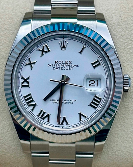 2026 Rolex Datejust 41MM White Dial Oyster Bracelet (126334)