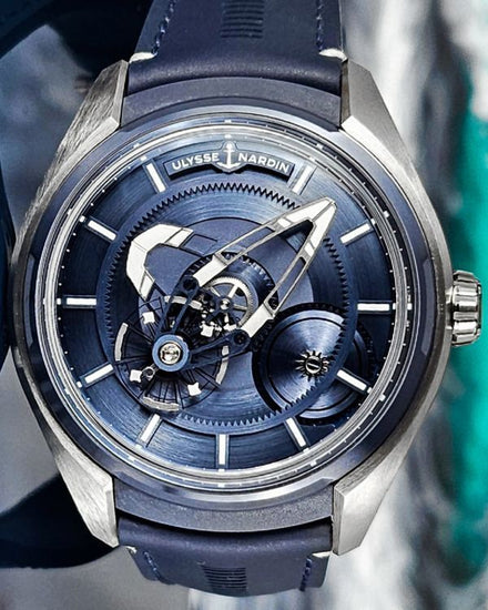 2019 Ulysse Nardin Freak X 43MM Blue Dial Leather Strap (2303-270/03)